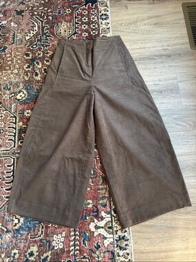 COS Wide-Leg Corduroy Pants in Brown